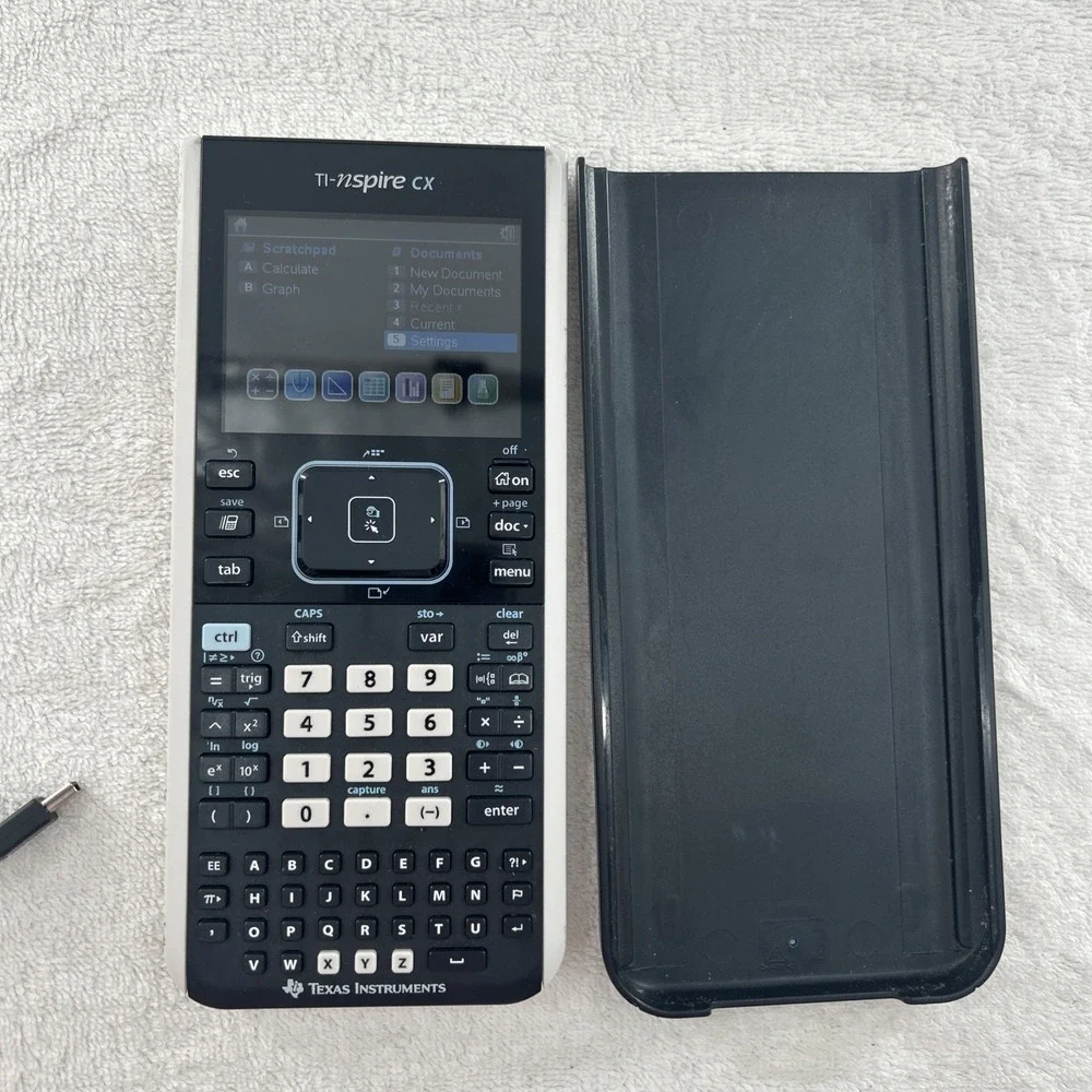 Texas Instruments Graphing Calculator TI-Nspire CX With Cover Fully Tested‎